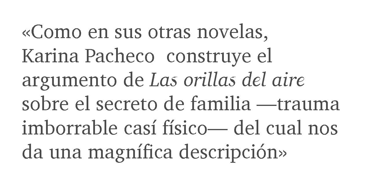 Pacheco escribe sobre el secreto de familia